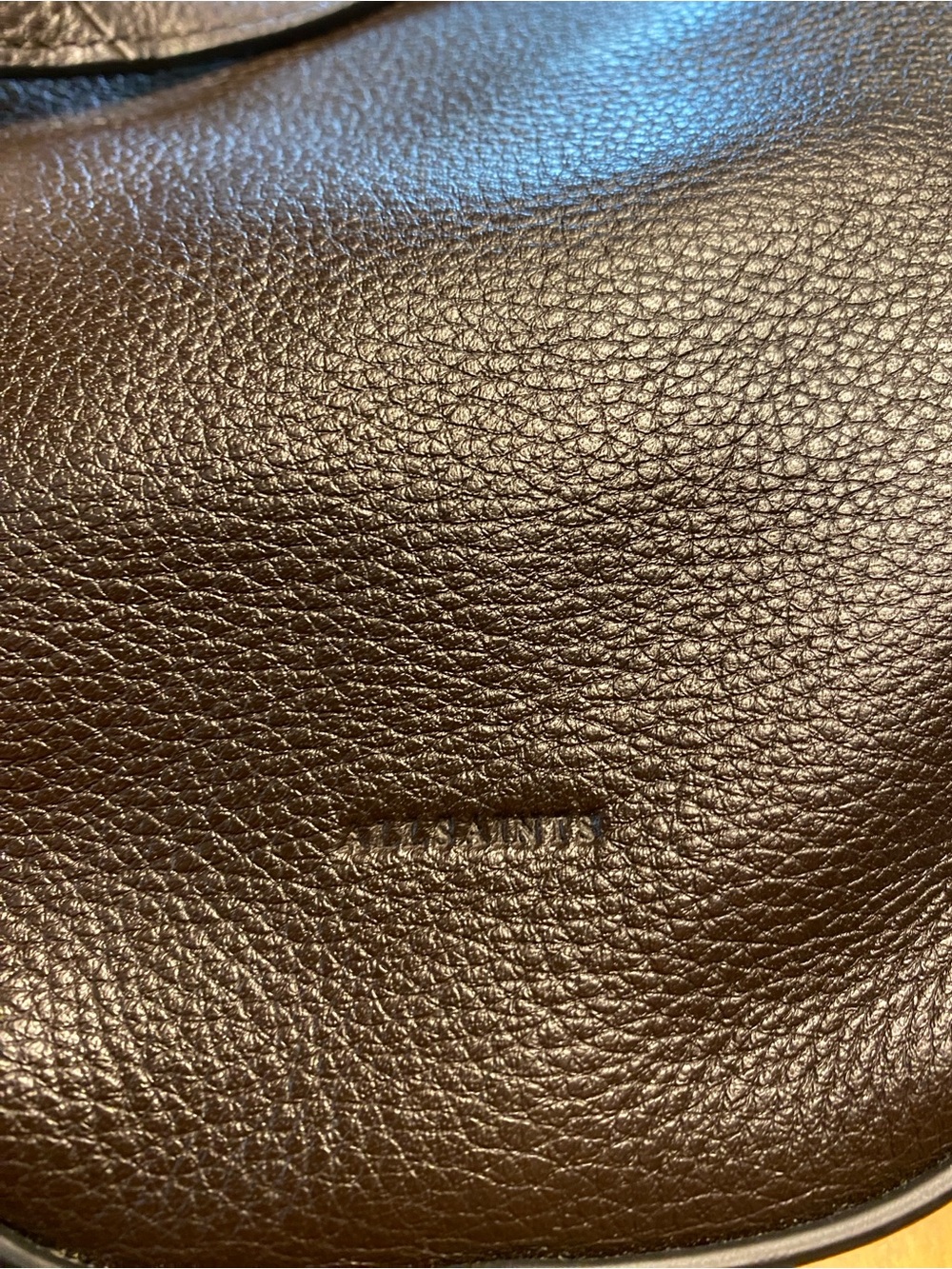 All Saints Brown Crescent Crossbody Bag - Picture 5 of 6
